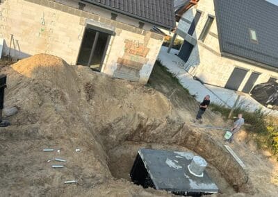 Instalacja szamba betonowego
